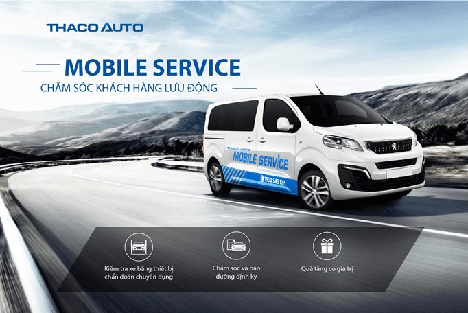 Xe Mobile Service theo đoàn